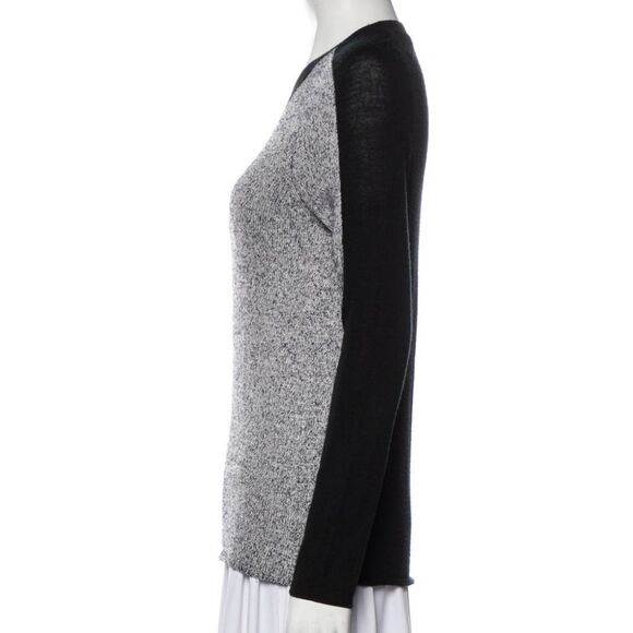 DEREK LAM 10 CROSBY Colorblock Pattern Wool Crew Neck Sweater S - Picture 5 of 8